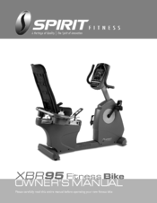 SPIRIT XBR95 EXERCISE BIKE OWNER'S 
