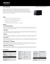 Sony BRAVIA KDL-40BX420 Specifications