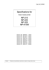 Star Micronics NP-225 Specifications