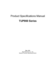 Star Micronics TUP992-24J1 Specification Manual