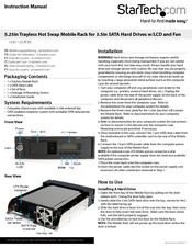 Startech.com MADE EASY HSB110SATBK Instruction Manual