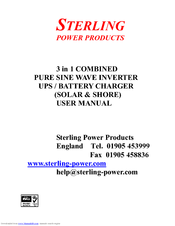 Sterling Power Products DAI-1500C-12xx User Manual