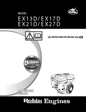 Robin EX13D Instructions For Use Manual