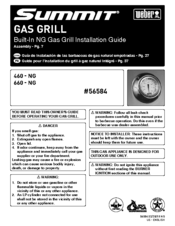 Weber Summit 660 - NG Installation Manual