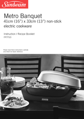 Sunbeam Metro Banquet FP7710 Instruction/Recipe Booklet