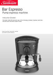 Sunbeam Bar Espresso EM3500 Manuals 