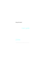 Sony Ericsson Z258C User Manual