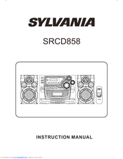 Sylvania SRCD858 Instruction Manual