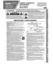 Symphonic SL240C Owner's Manual