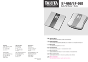 Tanita BF-668 Instruction Manual