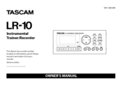 Tascam LR-10 Owner's Manual