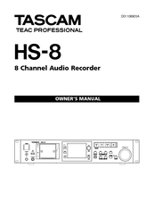 Tascam HS-8 Owner's Manual