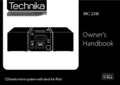 Technika MC-229I Owner's Handbook Manual