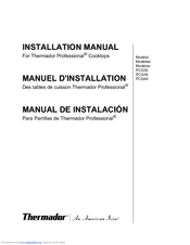 Thermador Professional PCG36 Installation Manual