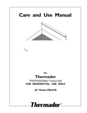 Thermador Professional PB30YS Care And Use Manual