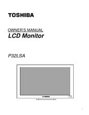 Toshiba P32LSA Owner's Manual