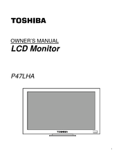 Toshiba P47LHA Owner's Manual