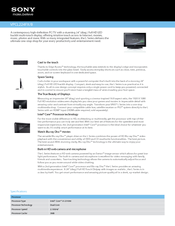 Sony VAIO VPCL224FX/B Specification Sheet