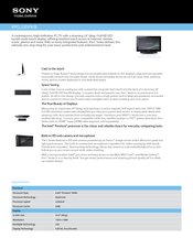 Sony VAIO VPCL22DFX/B Specification Sheet