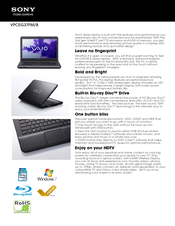 Sony VAIO VPCEG37FMB Specifications