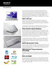 Sony VAIO VPCSA43FX/SI Specifications