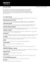Sony ICD-UX512BLK Specifications