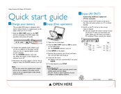 Philips PET721S/05 Quick Start Manual
