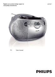 Philips CD Soundmachine AZ1047 User Manual