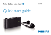 Philips SA018302KN/02 Quick Start Manual