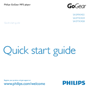 Philips GOGEAR SA2MXX08 Quick Start Manual