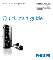 Philips GoGear Mix SA1MXX08K/02 Quick Start Manual