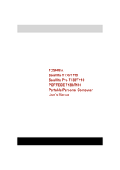 Toshiba Satellite Pro T110 User Manual