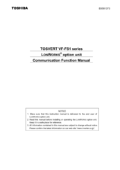Toshiba TOSVERT VF-FS1 Series Function Manual