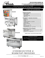  True Manufacturing Company Swing Glass Door  Merchandiser Refrigerator GDM-26 User Manual 