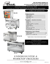 True Manufacturing Company TUC-48F-D-4 Installation Manual