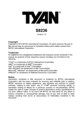 TYAN S8236 Hardware User Manual
