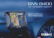 Uniden GNS 8400 Owner's Manual