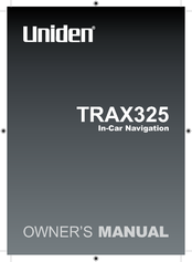 Uniden TRAX325 Owner's Manual
