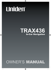 Uniden TRAX436 Owner's Manual