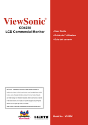 ViewSonic CD4230 VS12541 User Manual