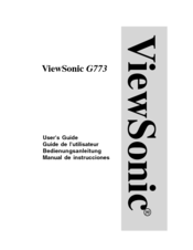ViewSonic VCDTS21380-1 User Manual
