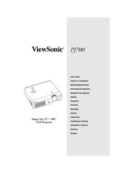 ViewSonic PJ700 User Manual
