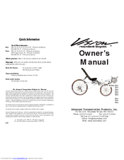 Vision R68 Owner's Manual