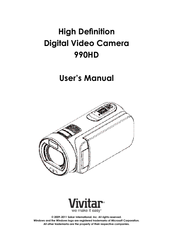 Vivitar 990HD User Manual