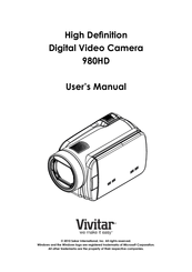 Vivitar 980HD User Manual