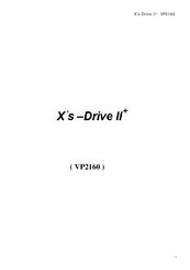 Vosonic X's Drive II+ VP2160 Manual