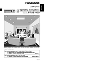 Panasonic PTAE100U - LCD PROJECTOR Operating Instructions Manual