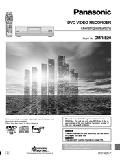 Panasonic DMRE20 - DVD VIDEO RECORDER Operating Instructions Manual