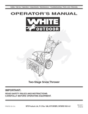 White Outdoor 769-04211 Operator's Manual