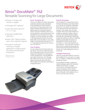 Xerox DocuMate 742 Specifications